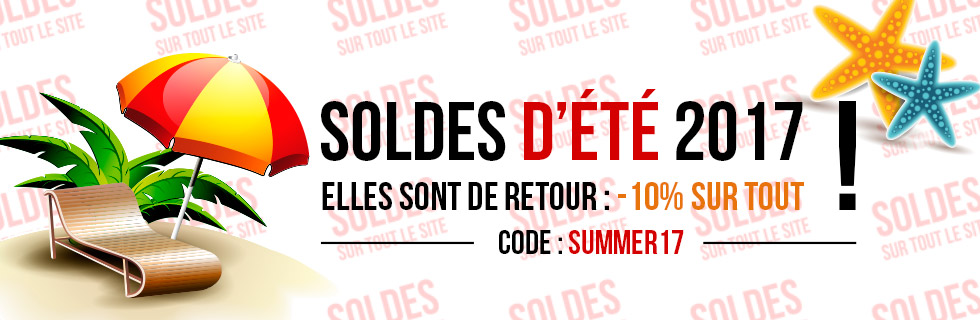 Soldes été 2017 10% de remise sur tout le site avec code promo