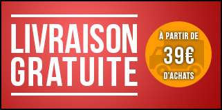 Livraison gratuite à partir de 39€ d'achat