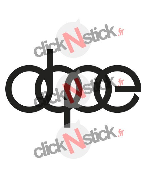 stickers Audi Dope