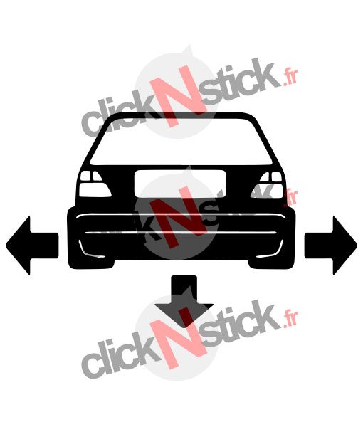 stickers Golf mk2 MKII low tuning