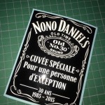 étiquette personnalisée cuvée spéciale whisky jack daniel's