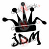 stickers JDM King roi couronne