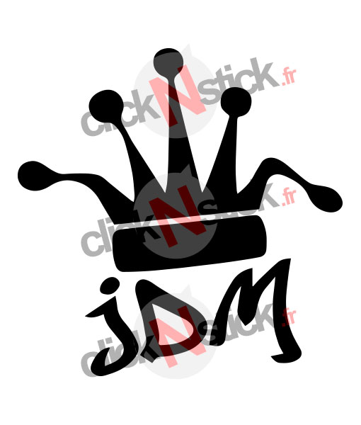 stickers JDM King roi couronne