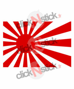 stickers Drapeau du Japon en mode JDM