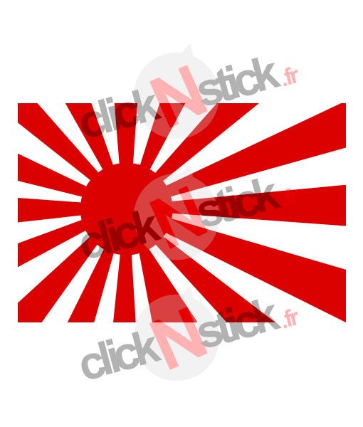 stickers Drapeau du Japon en mode JDM