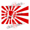 stickers Drapeau du Japon avec logo Honda