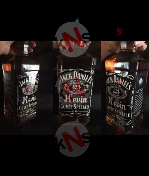 étiquette whisky jack daniels personnalisée