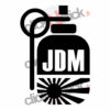 stickers grenade jdm avec drapeau du japon