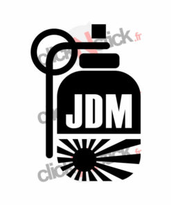 stickers grenade jdm avec drapeau du japon