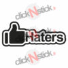 stickers like haters