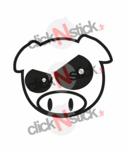 sticker pig jdm subaru en colère