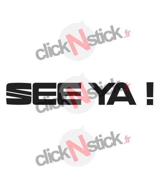sticker See Ya! nouveau logo Seat