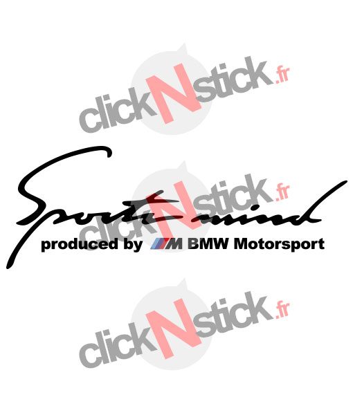 Stickers Autocollant BMW M Motorsport Bande 3 couleurs 50cm X 15cm