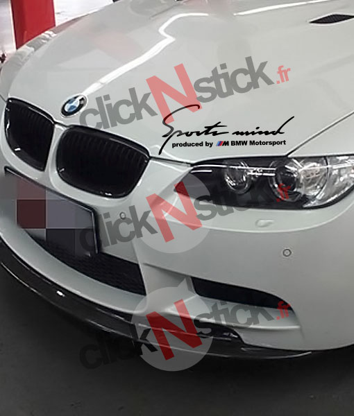 Stickers Autocollant BMW M Motorsport Bande 3 couleurs 50cm X 15cm