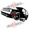 stickers volkswagen vw golf mk2