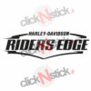 Harley Davidson riders edge stickers