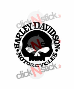 Harley Davidson tête de mort stickers