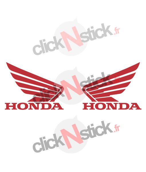 2 stickers honda moto droite et gauche