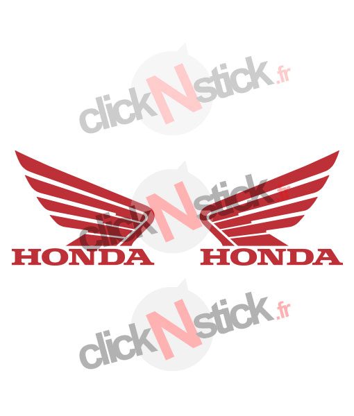 2 stickers honda moto droite et gauche