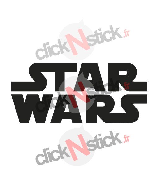 Star Wars logo stickers