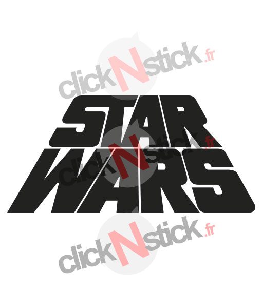 Star Wars logo old school stickers