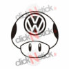 1up champignon mushroom volkswagen vw toad stickers