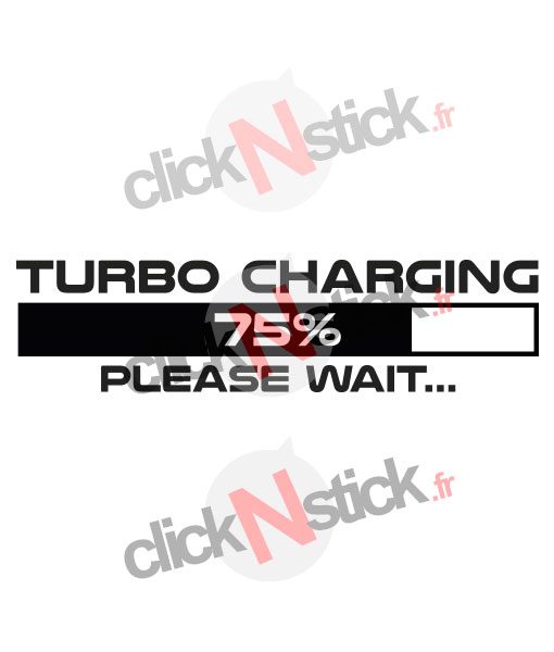 Turbo charging fun stickers