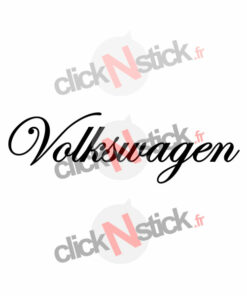 volkswagen écriture calligraphiée stickers