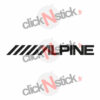 alpine car audio stickers