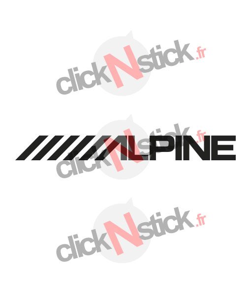 alpine car audio stickers