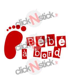 bébé à bord sticker design