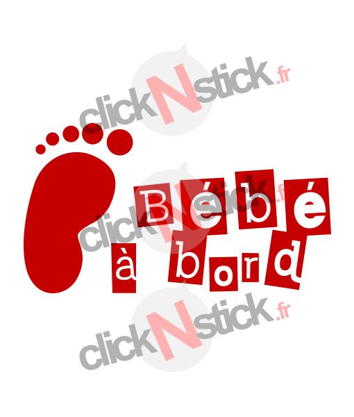 bébé à bord sticker design