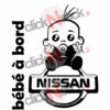 bébé à bord nissan garçon stickers