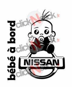 bébé à bord nissan garçon stickers