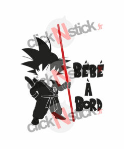 Bébé à bord sangoku dragon ball sticker