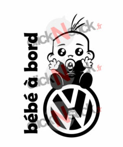 bébé à bord volkswagen vw garçon stickers