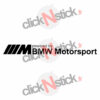 bmw motorsport pack M stickers
