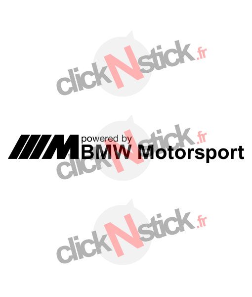 bmw motorsport pack M stickers