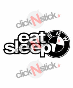 eat sleep bmw sticker