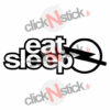 eat sleep opel sticker