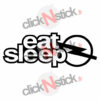 eat sleep opel sticker