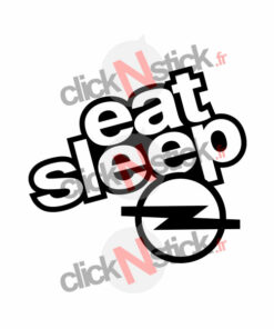 eat sleep opel stickers
