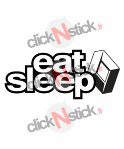 eat sleep renault sticker