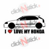 I love my Honda Civic stickers