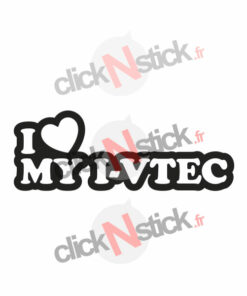 I love my I VTEC stickers honda