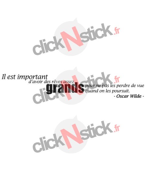 sticker citation il est portant d'avoir des rêves