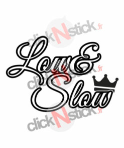 low and slow stickers jdm