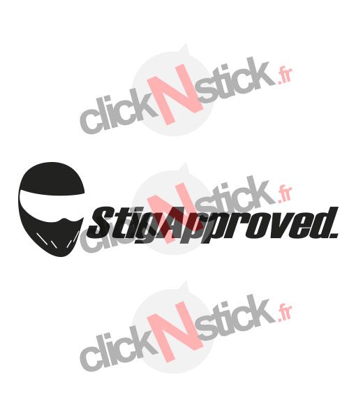 Top Gear Stig Approved stickers