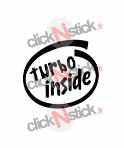 turbo inside intel inside look stickers