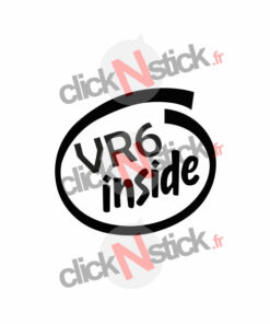 vw vr6 inside intel inside look stickers